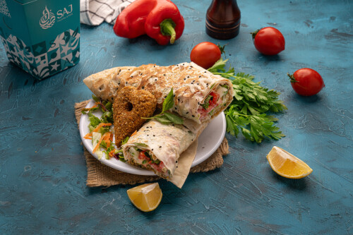 Image for 'سندويشة فلافل خبزة صاج' Item