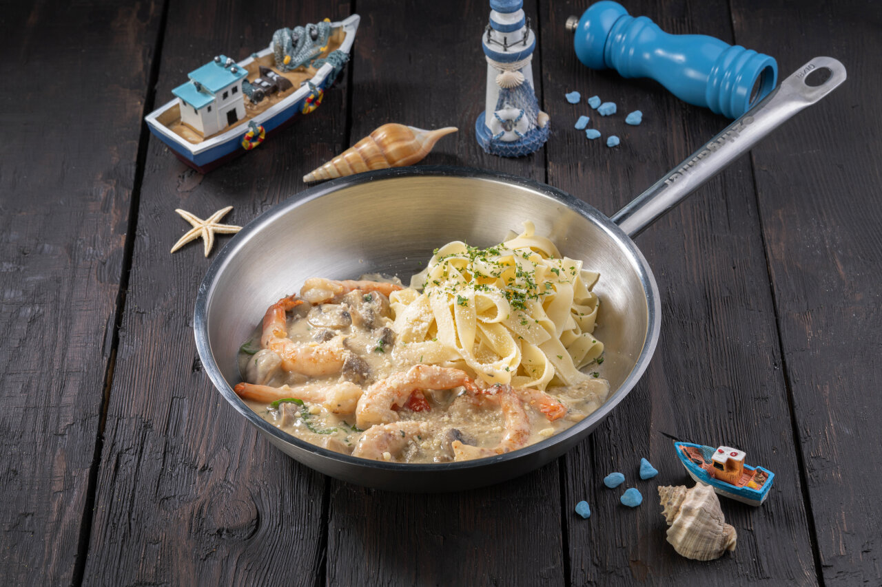 Fettuccine Alfredo Shrimp