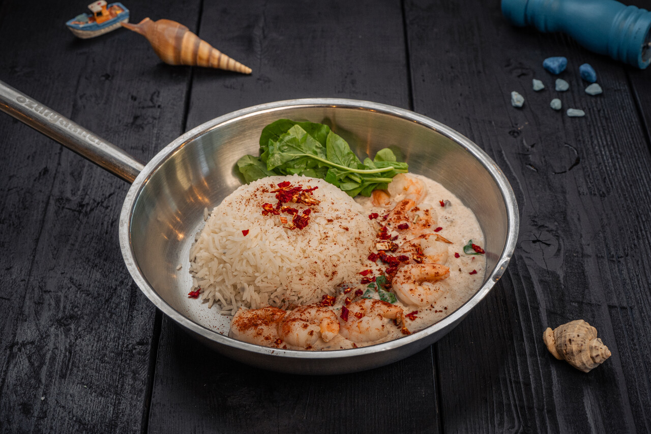 Creamy Shrimp with Rocca